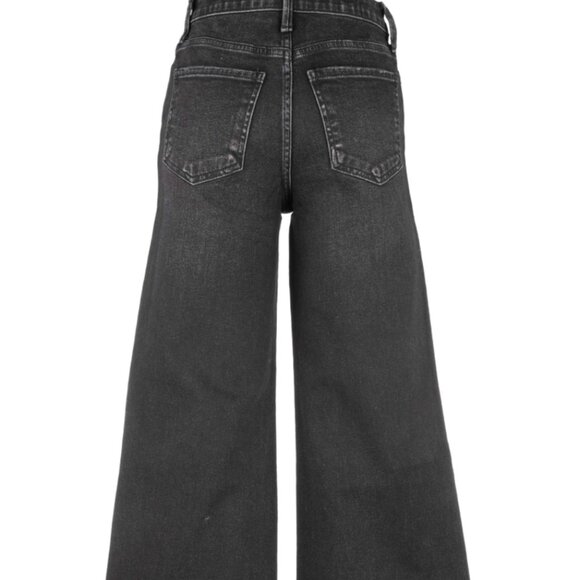 Kut from the Kloth Black Meg High Rise Fab Ab Wide Leg Illuminated Sparkle denim - Picture 7 of 8